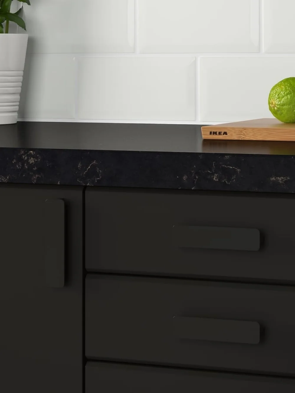 Ikea HACKÅS Handle, Anthracite, 3 15/16 